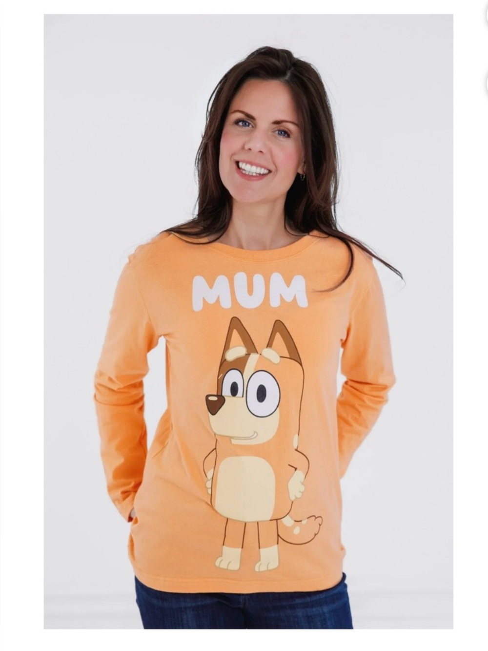 Bluey ‘Mum’ Womens Matching Family Long Sleeve T-Shirt Adult